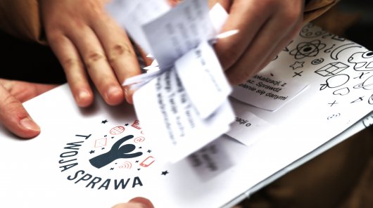 Karteczki z zadaniami. 