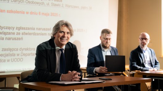 Zdjęcie ze szkolenia dla Inspektorów Ochrony Danych, zorganizowane przez Kościelnego Inspektora Ochrony Danych i Fundację Konferencji Episkopatu Polski Bona Fama we współpracy z Prezesem Urzędu Ochrony Danych Osobowych