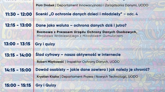 Agenda, sobota 02.08.2025 r. 