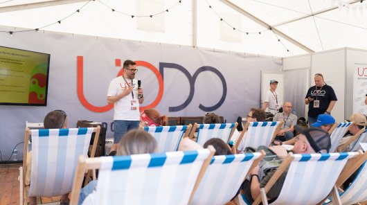 Zdjęcie przedstawia przedstawicieli UODO podczas 31. Pol'and'Rock Festivalu