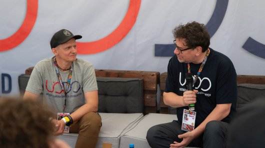 Zdjęcie przedstawia przedstawicieli UODO podczas 31. Pol'and'Rock Festivalu