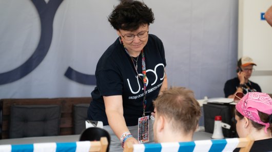 Zdjęcie przedstawia przedstawicieli UODO podczas 31. Pol'and'Rock Festivalu