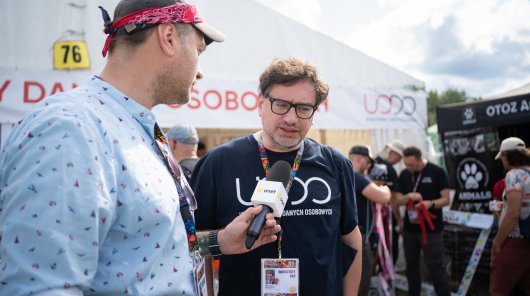 Zdjęcie przedstawia przedstawicieli UODO podczas 31. Pol'and'Rock Festivalu