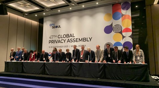 Zdjęcie z  47. międzynarodowej konferencji „Global Privacy Assembly”