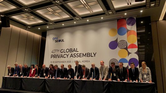 Zdjęcie z  47. międzynarodowej konferencji „Global Privacy Assembly”