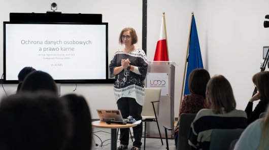 Zdjęcie z 21 października 2025 r. - Urząd Ochrony Danych Osobowych gościł studentów Akademii Leona Koźmińskiego w Warszawie