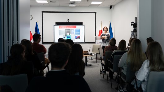 Zdjęcie z 21 października 2025 r. - Urząd Ochrony Danych Osobowych gościł studentów Akademii Leona Koźmińskiego w Warszawie