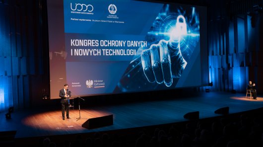 Zdjęcie z 28 stycznia 2026 r., Muzeum Historii Polski w Warszawie, Kongres Ochrony Danych i Nowych Technologii, zorganizowany przez Urząd Ochrony Danych Osobowych oraz Krajową Izbę Radców Prawnych. 