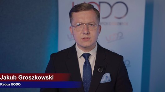 Zdjęcie przedstawia Jakuba Groszkowskiego Radce UODO